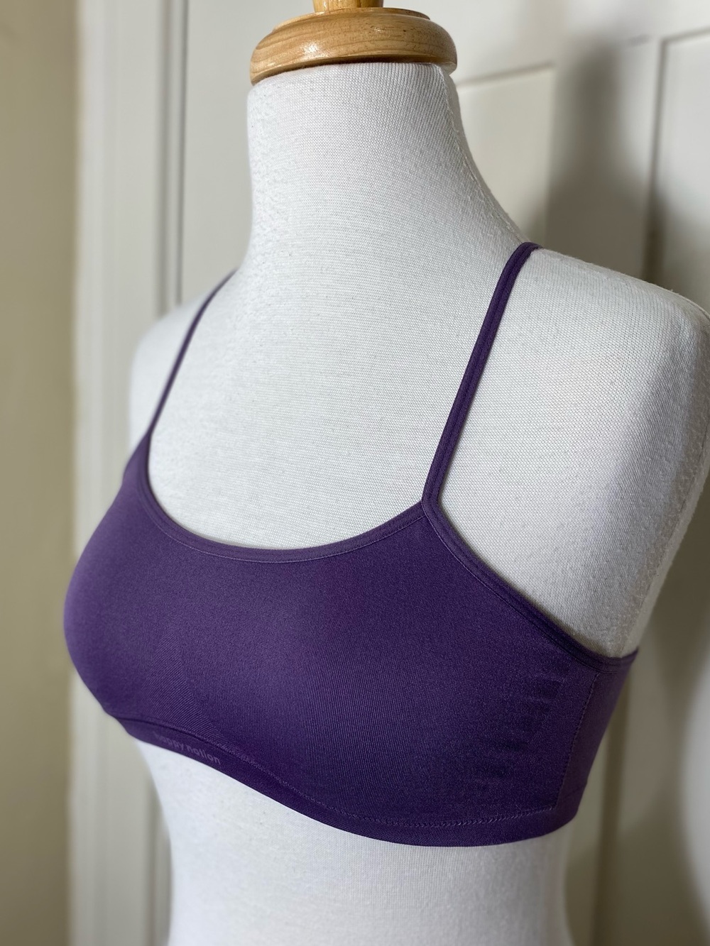 Happy Nation Deep Purple Seamless Thin-Strap Bralette (Girls L)